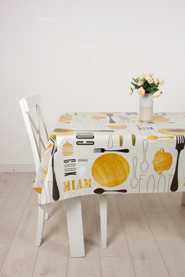 Клеенка уДачная 130см Вилки и ложки 81402