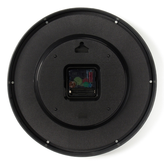 3027-061 (10) Часы настенные круг d=30см, корпус серебряный "Карта", Рубин