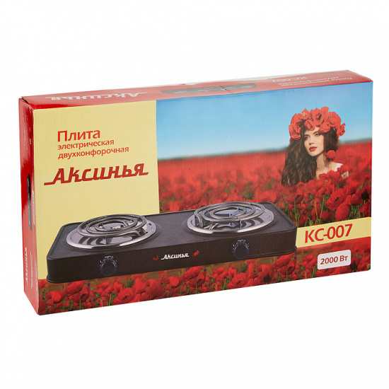 Электрическая плита АКСИНЬЯ КС-007 спираль двухконфорочная