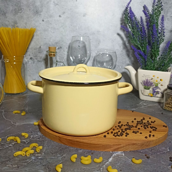 Кастрюля 2,9л цил. 2с16/1 без рис. крем. Кастрюля 2,9л цил. 2с16/1 без рис. крем.