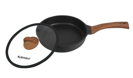 Сковорода 280мм с ручкой,со стеклянной крышкой, АП линия "Stella"(ristretto) сср281а