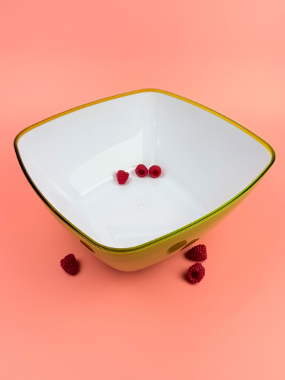 Салатник 25*25см пластиковый (цвет микс) OLS-179-14