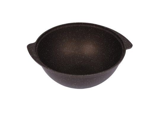 Казан для плова 4,5л со стекл.кр. АП (кофейный мрамор) кмк47а