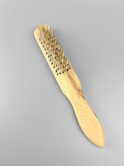 Щетка металлическая с деревянной ручкой, 6-и рядная OLS-247-16