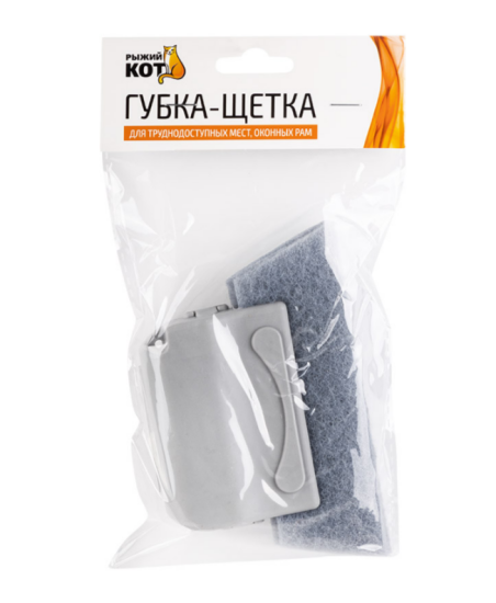 Губка-щетка для труднодоступных мест (оконных рам, углов, щелей) 108107