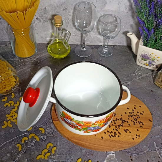 Кастрюля 2,9л цил. белоснеж. Варенье 1с16с/1 Кастрюля 2,9л цил. белоснеж. Варенье 1с16с/1