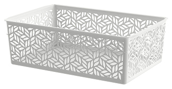 Корзинка универсальная "Linden" 4,3л, 290х190х95мм (светло-серый) 221313321/03