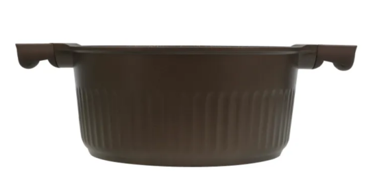 Кастрюля 4,2л со стеклянной крышкой, АП линия "Stella" (mokko) ксм42а 