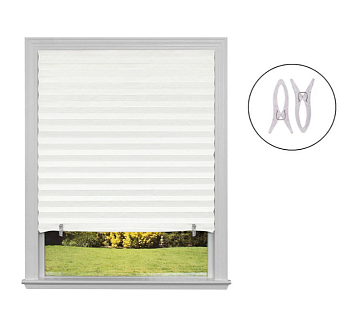 Самоклеящиеся шторы-плиссе Skandi, размер 60х160см, цвет белый 105043