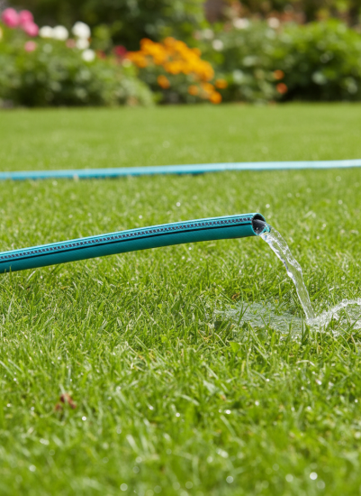 Шланг ТЭП армированный 3-х слойный 18х24мм(3/4")Колор(COLOR)бирюзовый с прозрачной полосой25м 123378