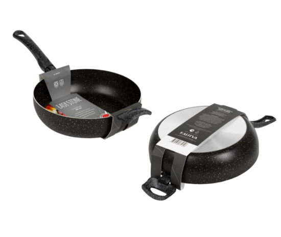 Сотейник 260 мм, 2 руч., б/кр, а/п. Easy Stone. Алюминий марки А5 6926152