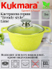 Кастрюля 3,0л со стекл. кр. АП "Trendy style" (lime) к31tsl
