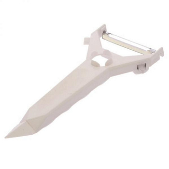 Овощечистка Экономка рогатка белая АВС  ЛБ-159