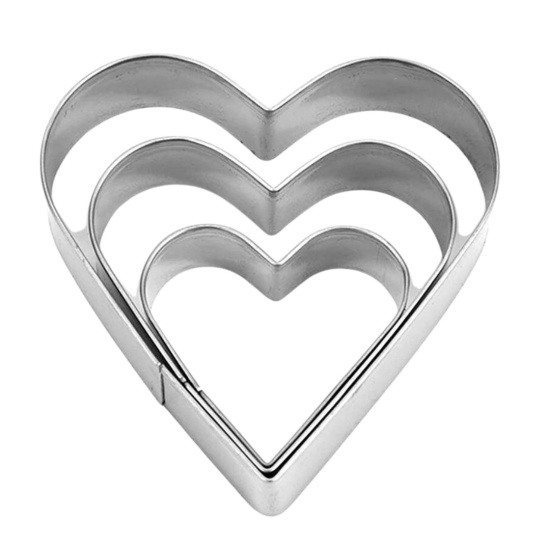 Набор форм для печенья 3шт. "Сердце" OLS-400-21