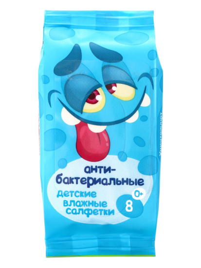 Салфетки влажные №8 детские антибактериальные Mix Эконом smart 80832 Салфетки влажные №8 детские антибактериальные Mix Эконом smart 80832