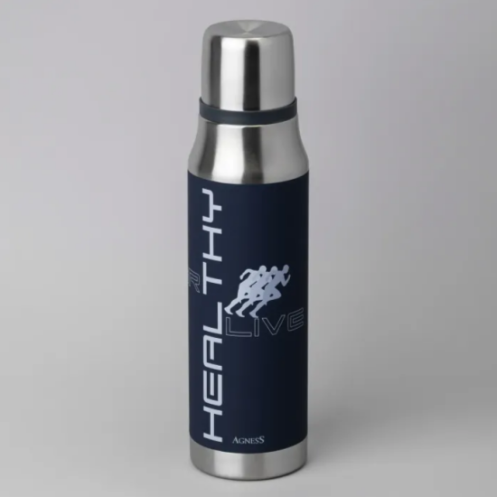 ТЕРМОС HEALTHY LIVE 1000 МЛ, КОЛБА НЕРЖ.СТАЛЬ 18/10 (798-105)