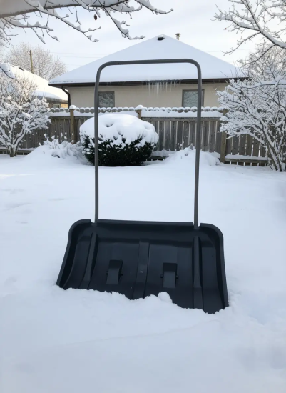 Лопата "Движок" на колесиках с металлической ручкой 11346