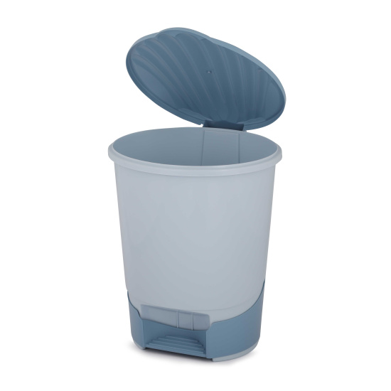 Ведро для мусора с педалью 10л. голубой М1380