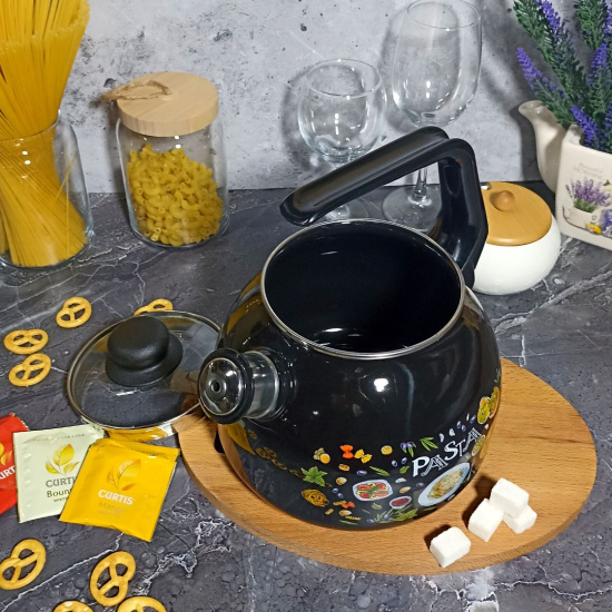 Чайник для плиты 3,0л 4с209я Pasta черн Чайник для плиты 3,0л 4с209я Pasta черн