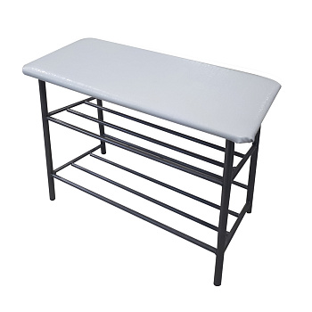 Обувница 2*60  бел. крокодил хром