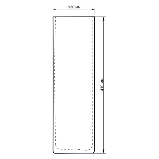 Ваза напольная "Цилиндр" рифленая d-130мм h-410мм арт.1905-Н5 "Олива"