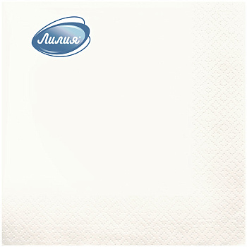 Салфетки Лилия 33*33 "Белые" 2сл 20л (1906/1)