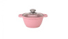 Кастрюля 1л со стеклянной крышкой,АП линия "Trendy style" (rose) к11tsr