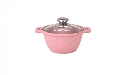 Кастрюля 1л со стеклянной крышкой,АП линия "Trendy style" (rose) к11tsr