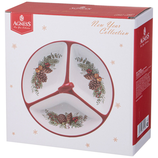 МЕНАЖНИЦА AGNESS “CELEBRATION" 3 СЕК. 22*7,7 СМ (КОР=16ШТ.) (358-2259)