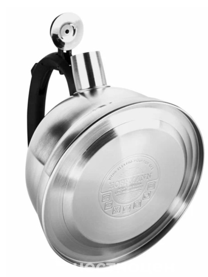 Чайник для плиты со свистком 2,8л 3-х слое. капс. дно НМ 5513 