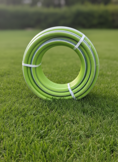 Шланг поливочный армированный "Стандарт Проф" COLOR, салатовый d=12мм, 25п.м.