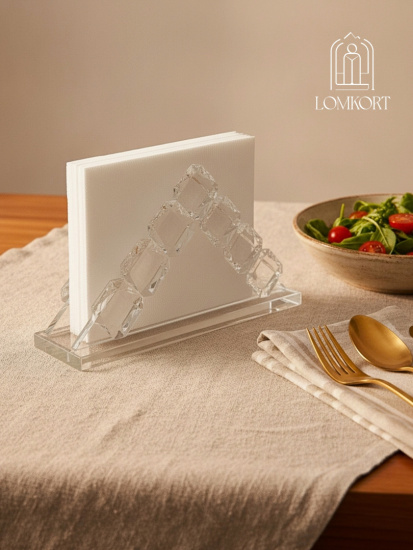 Салфетница стеклянная кубики OLS-6797-16