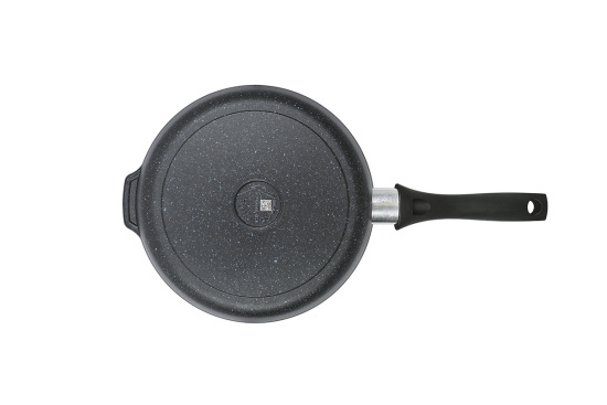 Сковорода глубокая 220мм с ручкой,АП линия "Granit" (black) сггч220а Сковорода глубокая 220мм с ручкой,АП линия "Granit" (black) сггч220а