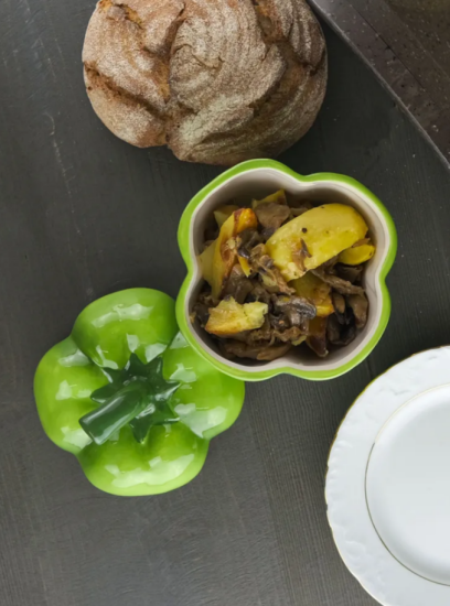 Форма для запекания с крышкой Repast Rich harvest Перец зеленый 730 мл 13*13*17 см 68216