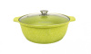 Кастрюля-жаровня 4,0л со стекл.крышкой АП"Trendy style" (lime) ж41tsl
