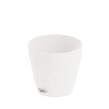 Горшок цв. "Флис" с прикорневым поливом 2л (белый) М8441  Горшок цв. "Флис" с прикорневым поливом 2л (белый) М8441