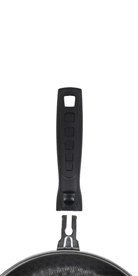 60692434 Сотейник 240мм, 1 ручка, стекл.крышка "Кружево"