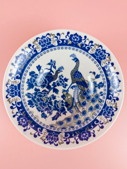 Салатник Lavenir "Павлин" 320 мл, 15,5 см, 6" сгк6-1370 гладкий край фарфор 104164