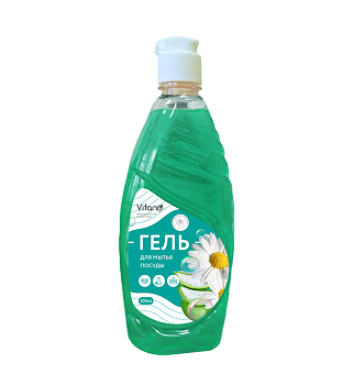 Гель для мытья посуды 500мл Ромашка и алоэ вера Vitano (7930124340405)
