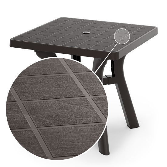 Стол квадратный "Атлант" 800мм (мокко) М8941