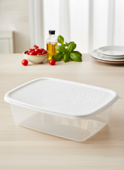 Контейнер прямоугольный "Романо" 1,6л светло-серый С852СЕР