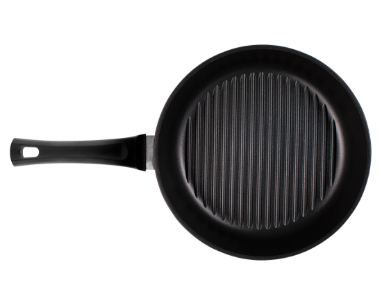 Сковорода гриль 260/70мм с пластиковой ручкой без крышки сг261а,,