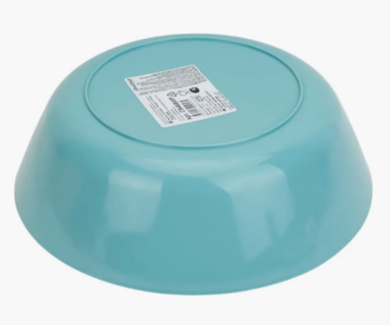 Тарелка глубокая "Натура" d170мм бирюзовая С946БИР