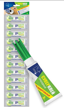 Клей-гель 3гр Супер универсальный GHG325B 132 401 Клей-гель 3гр Супер универсальный GHG325B 132 401