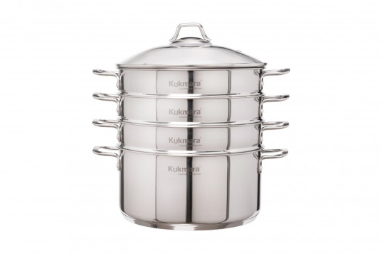 Мантоварка 6,0 литров, 3в1, диаметром 26см, 3 секции, со стеклянной крышкой STM602603G