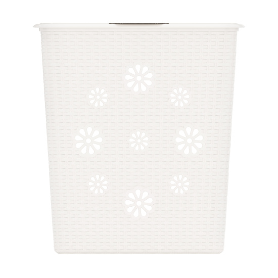 Корзина для белья "Плетенка" 60л. М2254 белый