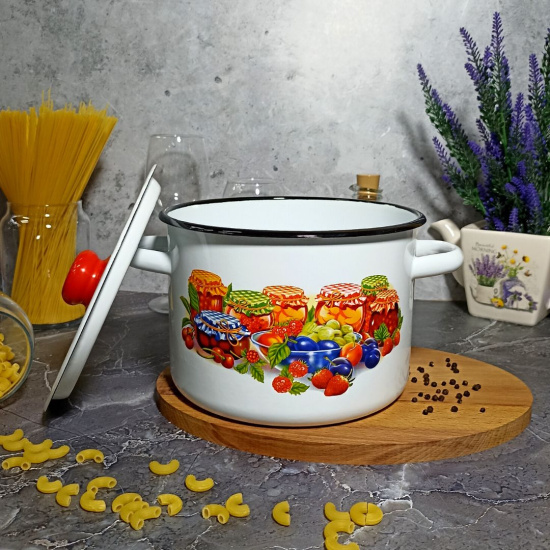 Кастрюля 4,5л 1с17/с белосн. Варенье