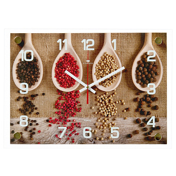 Часы настенные "Специи в буковых ложечках" 2535-615