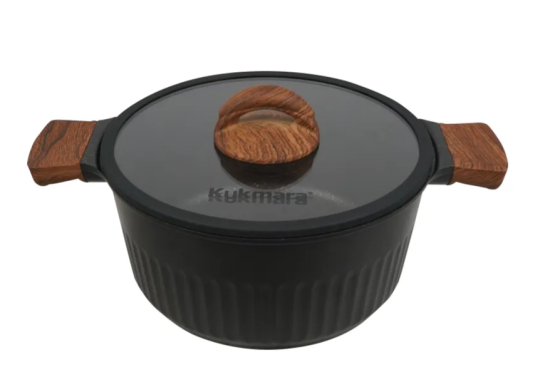 Кастрюля 4,2л со стеклянной крышкой, АП линия "Stella" (ristretto) кср42а