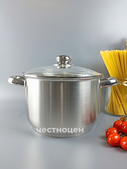 Кастрюля "Прима" сатин 5,0л, 220 мм, ТРС, КС 3с144 Кастрюля "Прима" сатин 5,0л, 220 мм, ТРС, КС 3с144